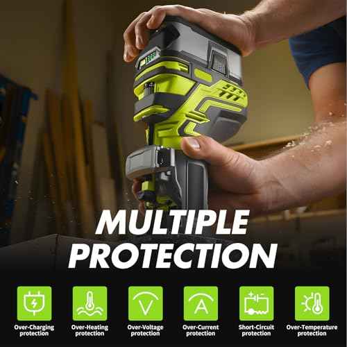 Bonacell 2Pack Upgraded 8.0Ah Replacement for Ryobi 18V ONE+ Battery Replacement PBP005 PBP004 PBP003 PBP002 P108 P102 P103 P104 P105 P107 P109 P122