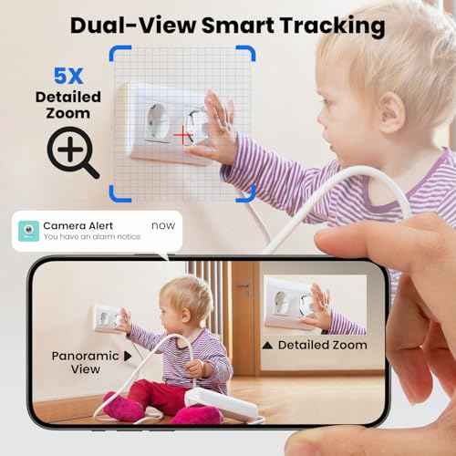 Hidden Camera, 2K Mini Nanny Cam with Free Cloud, Supports 2.4G/5G WiFi & No WiFi Needed Wireless Camera with Motion Detection & Night Vision for Baby/Pet Monitor/Home Security