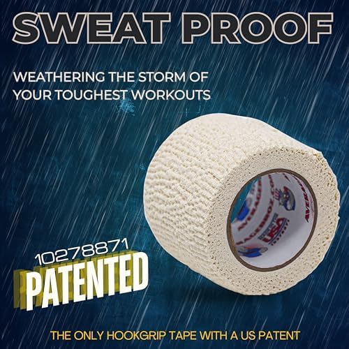 ABG Stretch Tape - Premium Thumb Tape for Crossfit, Weightlifting, MMA, Fishing, Golf, Gymnastics - Dual-Sided Adhesive, Water & Sweat Resistant, Made in USA, 100% Cotton, Lycra Threads