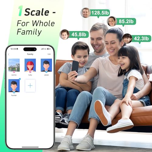 INSMART Smart Scale for Body Weight,Accurate Digital Weight Scale and Fat Percentage,Bluetooth Body Fat Scale with BMI Muscle Mass,16 Body Composition,Health Monitor Analyzer with APP Sync