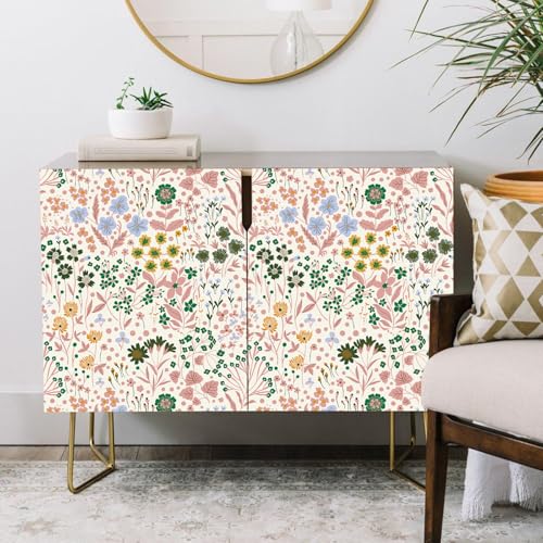 Peel and Stick Wallpaper for Home Decoration Kitchen Vernal Garden Wallpaper Removable Vinyl Self Adhesive Shelf Paper & Drawer Liner Roll House, Workshop & Office 17.3" x 118" SM-576-3
