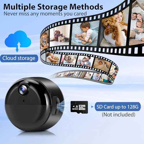 Hidden Camera, 1080P Wireless Mini Camera Indoor Nanny Cam for Home Security, 60-days Battery Life, Auto Night Vision, Motion Detection/Smart Alerts, Live Remote Viewing for Pet/Baby and Home Safety