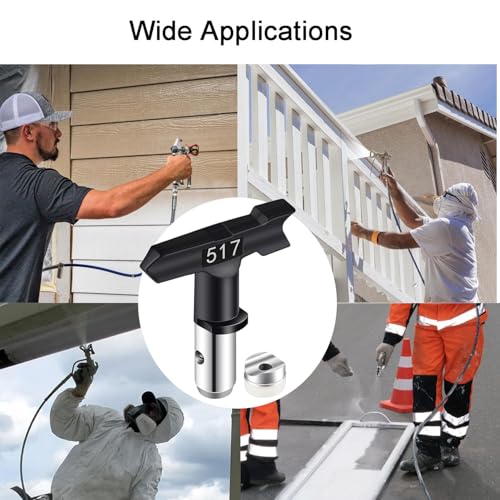 High Pressure 517 Airless Spray Nozzle,Spray Tips for Airless Spray Guns and Airless Paint Sprayers, Ideal for Painting, Furniture & Home Decor