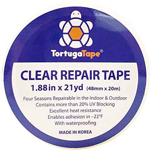 Repair Tape for Greenhouse, 1.88inches x 21yards, Clear Repair Tape, Excellent Heat Resistance, All Weather and UV Blocking, with Waterproofing, 1 Unit