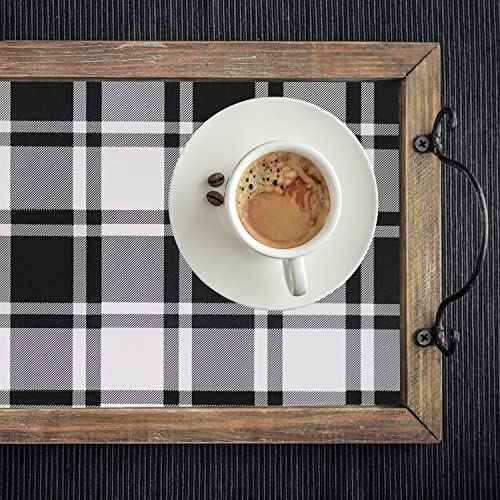 Guvana 17.7"x118" Black and White Trellis Contact Paper Peel and Stick Wallpaper Removable Contact Paper Self-Adhesive Waterproof Wallpaper for Wall Cabinets Shelves Drawer Liner Decorative