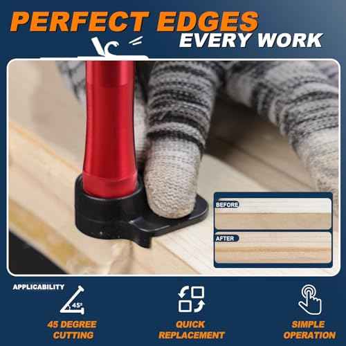 Metal Countersink Drill Bit Set 10-in-1 with Depth Stop, 4 Reversible Heads & Vertical Pilot Adjustable - Hex Shank & Phillips Bit for Hardened Steel/Woodworking, Hex Key & Chamfer Tool Includ