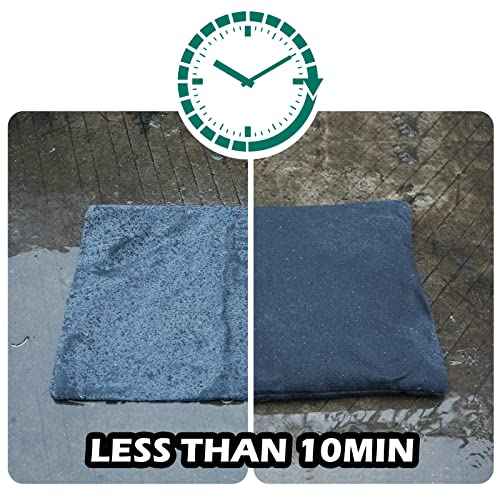 5 Pack Sandless Sand Bags Garage Water Barrier Flood Barrier Sandbags 14 x 26 Inch for Flooding Water Absorbent Mat Flood Prevention Barriers Reusable Sand Bags(Dark Green)