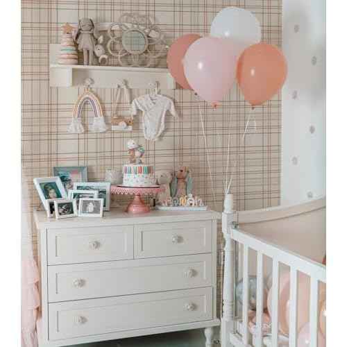 Peel and Stick Wallpaper Check Plaid Boho Neutral - Self Adhesive Waterproof Vinyl Wallpaper for Walls, Kitchen Backsplash, Bathroom, Bedroom, Rentals (Light, 17.3" X 78.73")