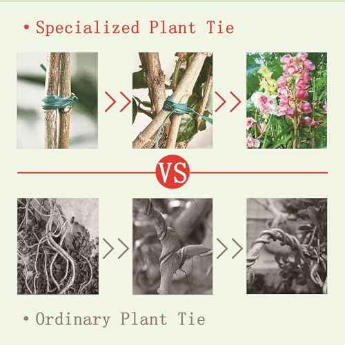 Twist Tie, 328 Feet (100m), white cable ties with Cutter, Garden Plant Ties Reusable, white Twist Ties for plants Gardening Tomatoes Tie garden ties for plants,garden twist ties flowers Climbing