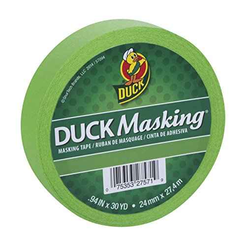 Duck Masking 240882 Light Green Color Masking Tape, .94-Inch by 30 Yards