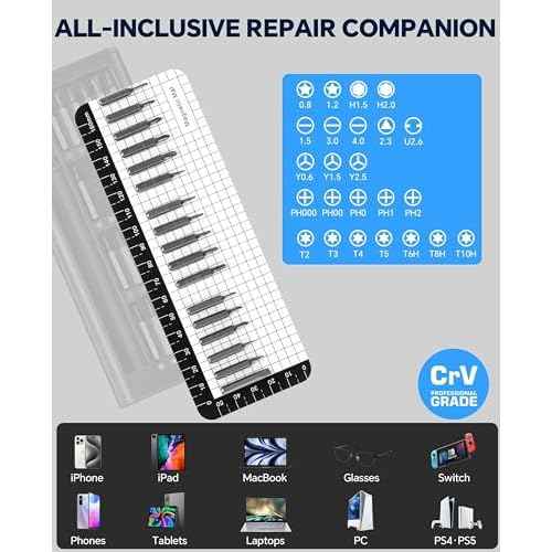 Small Precision Screwdriver Set - Electronics Repair Tiny Tool Kit [Super Durable],for Ring Doorbell, Laptop, Switch, PS5, Xbox, Macbook, iPhone, Watch, Glasses,Fathers Day Dad Gifts for Men