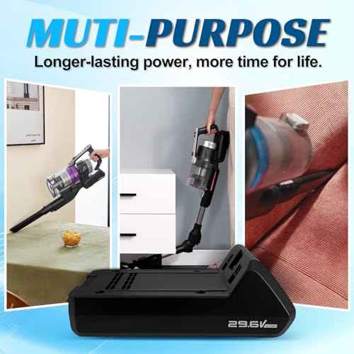 Battery for Eureka Stylus Elite Series Vacuum Cleaner NEC490SE NEC490BL, Compatible with Eureka H11 Handheld Vacuum, Media P7,Q8, Replacement for BP28825A Battery, 29.6V, 2500mAh