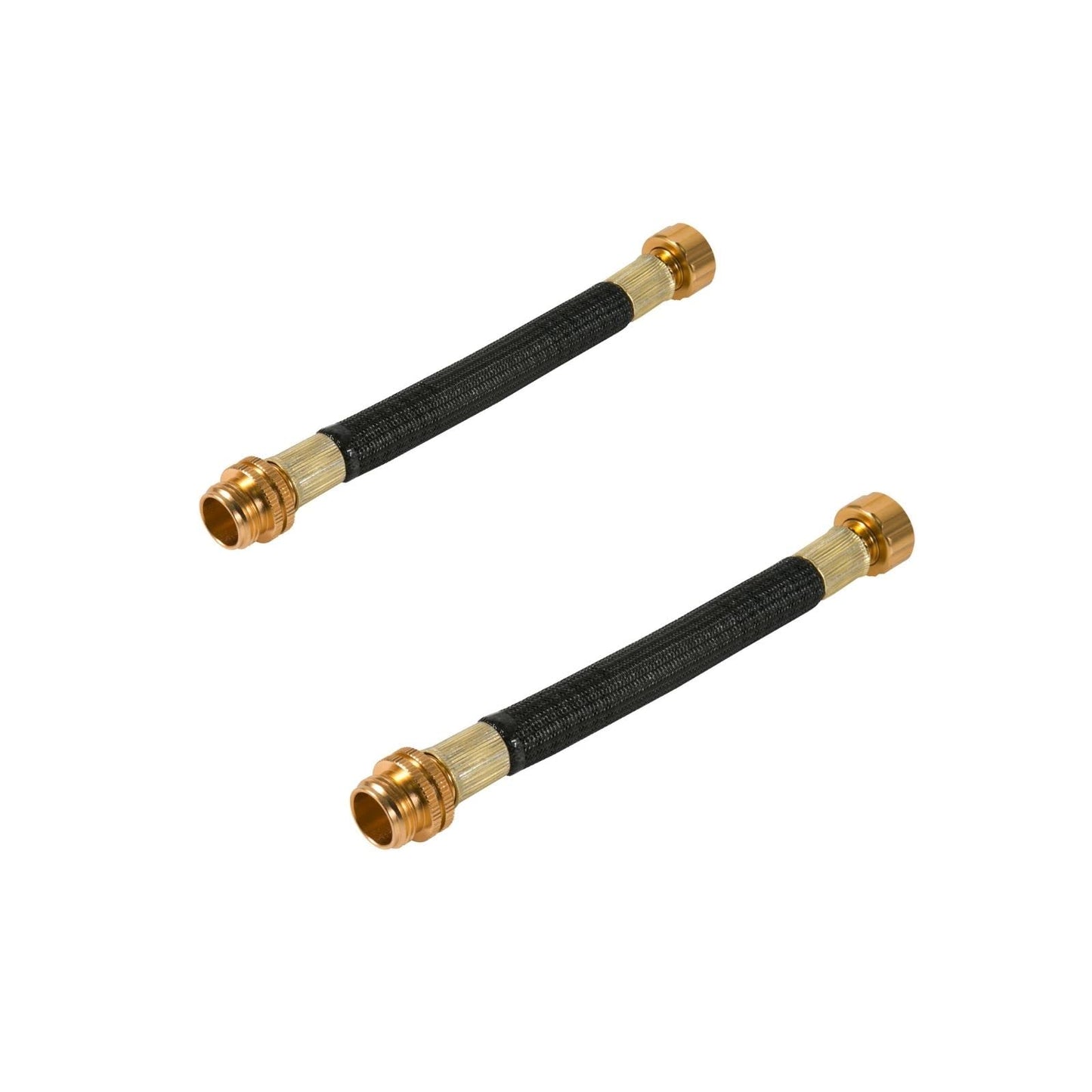 Boersite 2 PCS 0.8ft Garden Hose Extension Flexible Hose Adapter Short Connector Hose with Integrated Spiral Tube for Hose Reel/RV/Dehumidifier (2)