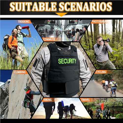 Taeku Safety Vest, Outdoor Training Vest Protective Gear Tactical Vest for Hunting, Paintball, CS Games