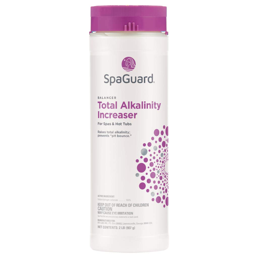 SpaGuard Total Alkalinity Increaser, 2 lb, Pack of 3, Prevents pH Bounce, Proven Pool Water Balancer, Suitable for Spas and Hot Tubs