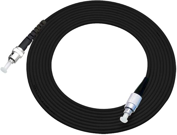 Jeirdus 25M FC to ST Outdoor Armored Simplex 9/125 SM Fiber Optic Cable Jumper Optical Patch Cord Singlemode 25Meters 80ft FC-ST