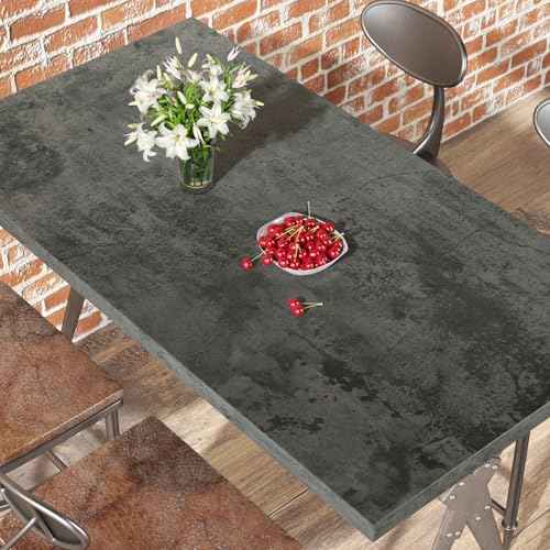 FunStick Grey Weathered Concrete Wallpaper Peel and Stick Textured Grey Cement Contact Paper for Countertops Cabinets Waterproof Self Adhesive Removable Concrete Wall Paper for Room Walls 15.8"x78.8"