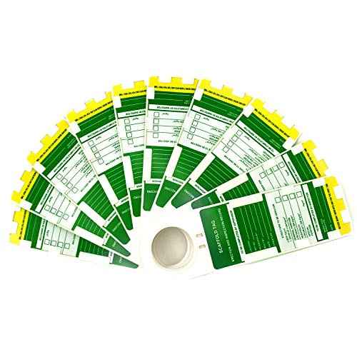 Scaffold Status Holder and Tags, 10 Holder, 10 Scaffold Tags, 11-3/4" Height, 3-1/2" Width (Set of 10)