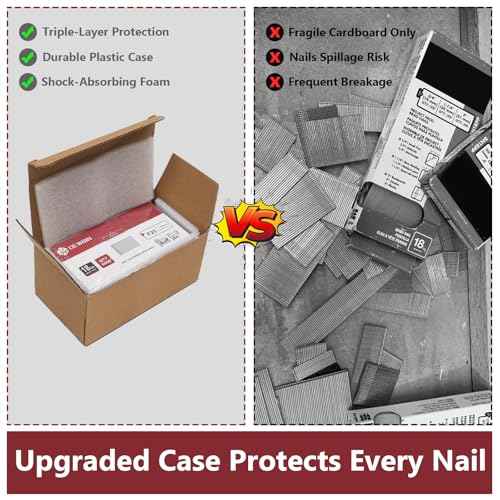18 Gauge Brad Nails, 12000 Counts 1-1/4-inch 18 GA Brad Nails, Galvanized Nails for Nail Gun, Finishing Nail Gun Nails for Pneumatic, Electric Brad Nailer Gun