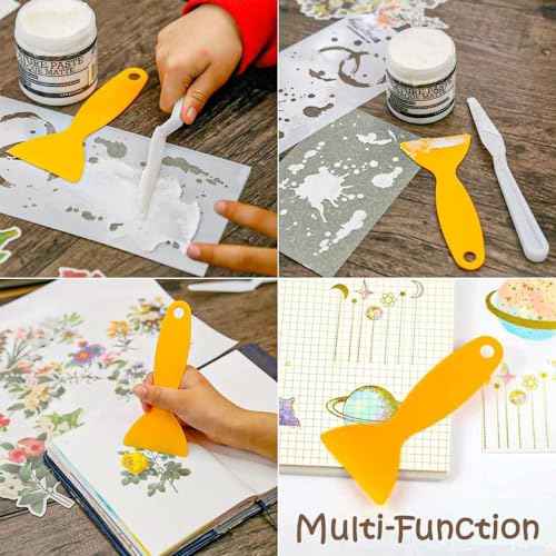 30 PCS Plastic Spatula Plastic Scraper Resin Scraper for Wall Air Bubble Remover Sticker Installation Spackling Patching Decal Wallpaper