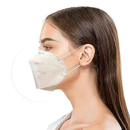 White Large KF94 Face Mask Individual Packaged 4Layer Filter Breathable Mask with Soft Elastic Earloop