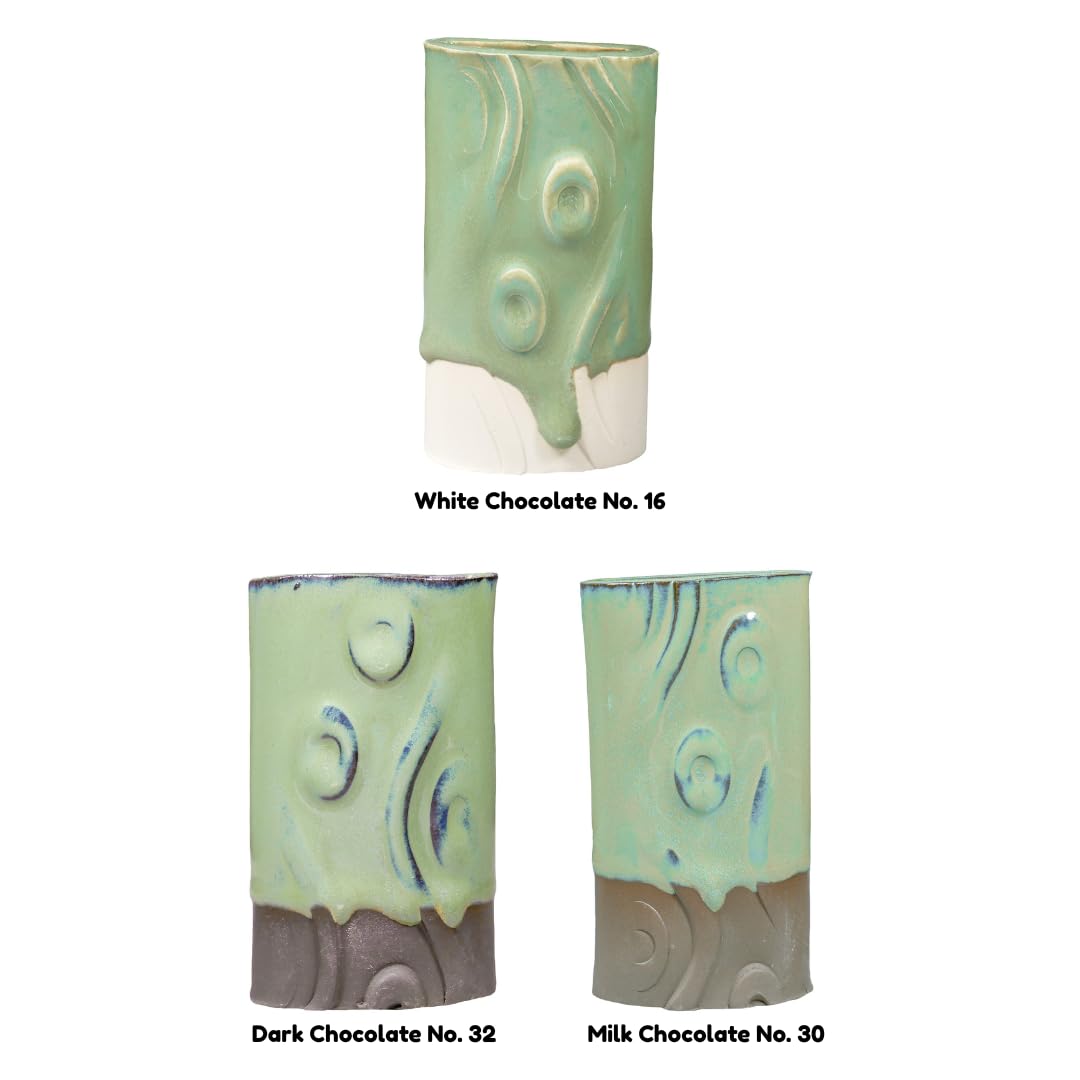 AMACO Potter's Choice PC-46 Lustrous Jade Green High Fire Glaze Pint, 16 oz. (473 mL), Layerable Mid-High Fire Cone 5-6 (PC) Liquid Ceramic Pottery Glaze for Bisque
