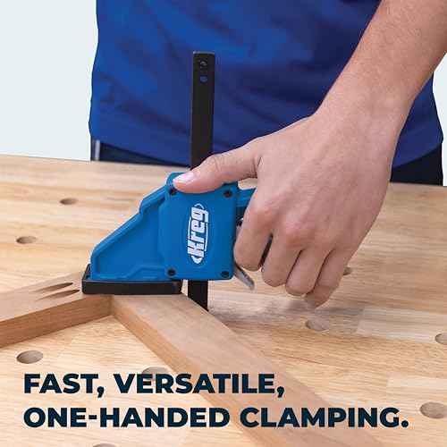 Kreg VersaGrip Clamp - Quick-Grip Bar Clamp for Woodworking - Features GripMaxx Technology - Removable Head for Use as Spreader - 6", 2-Pack