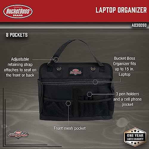 Bucket Boss - AutoBoss Laptop Organizer, Auto Boss (AB30090) , Black