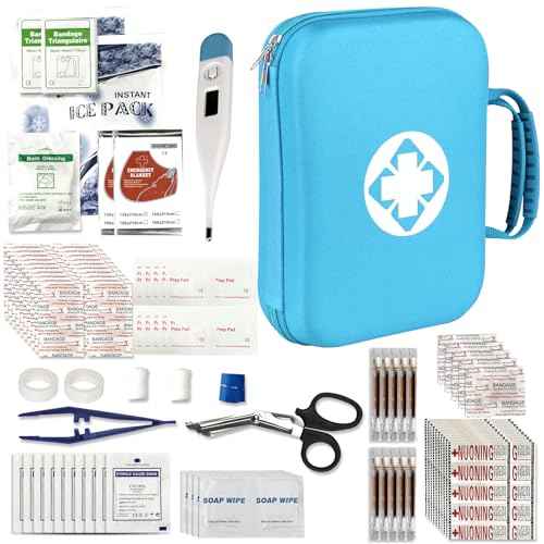 Car-Home Survival-Travel First-Aid Emergency-Kit - 299Piece Equipment Travel Supplies First Aid Set Home Essentials Camping Hiking AMORNING