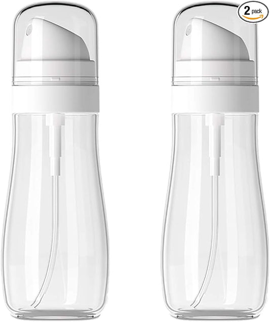 Yolaist Small Spray Bottle with Fine Mist, 2 Pack 3.4oz/100ml TSA Approved Travel Size, Refillable Empty Mister Spray Bottles for Hair, Face, Plants, Cleaning, Cosmetics & Essential Oils