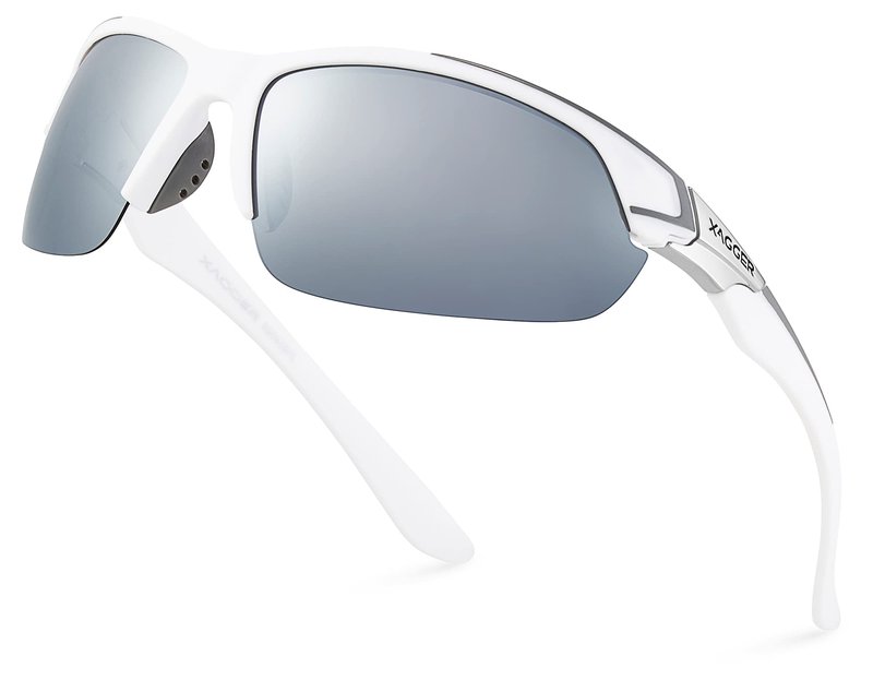 Xagger Polarized Sport Sunglasses for Men Women Wrap Around UV400 Running Baseball Softball Cycling Golf Hiking Fishing Driving Glasses