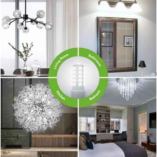 TJOY 24 Pack Dimmable G9 LED Bulb 4W Equivalent 40 Watt, Daylight White 6000K, T4 G9 Bi-pin Base Halogen Replacement, G 9 Socket Light Bulb for Chandelier Wall Sconce, 120V No Flicker, 450LM