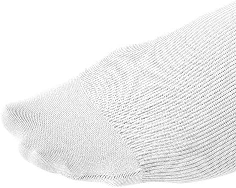 JOBST for men knee high 15-20 mmHg Compression Socks, Closed Toe, X-Large, White