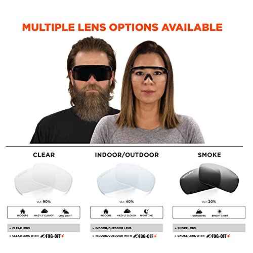 Ergodyne Skullerz Aegir Safety Glasses, ANSI Z87.1+