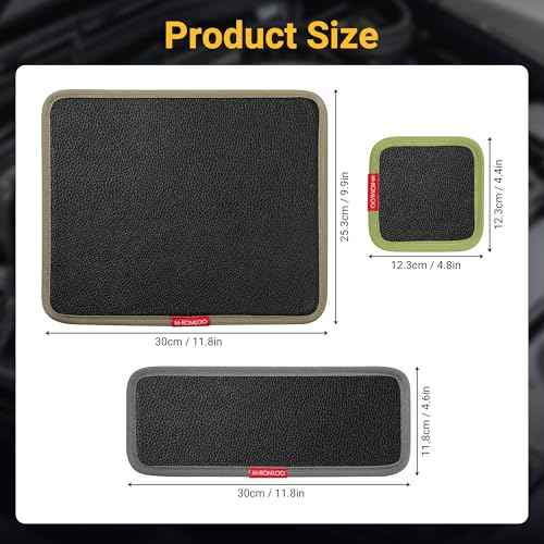 Magnetic Tool Organizer, Mechanic's Magnetic Tray, Screw Mat & Garage Accessory 4 PCS