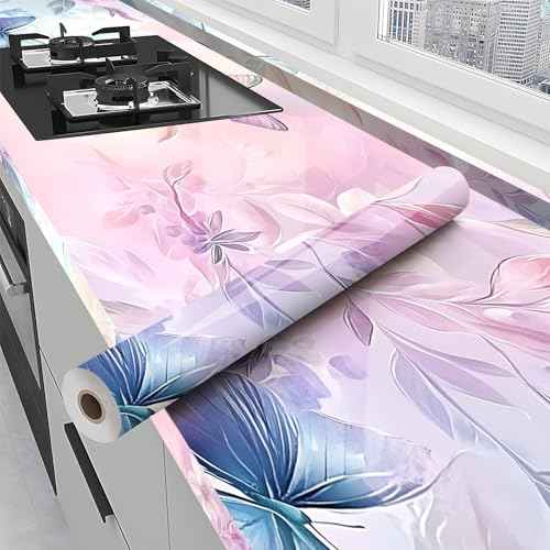 Wallpaper Peel and Stick Contact Paper Self Adhesive Wall Paper - Elegant Veined Design Wallpaper for Bedroom Bathroom