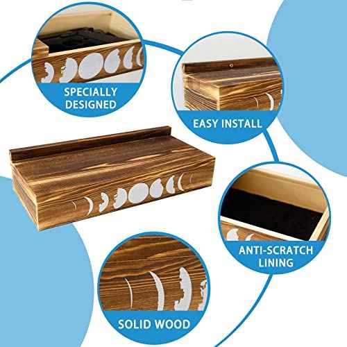 Hidden Gun Sotrage Shelf - Concealment Furniture - 14.4'' Wide Hidden Storage Wall Decor - Concealment Shelf for Home