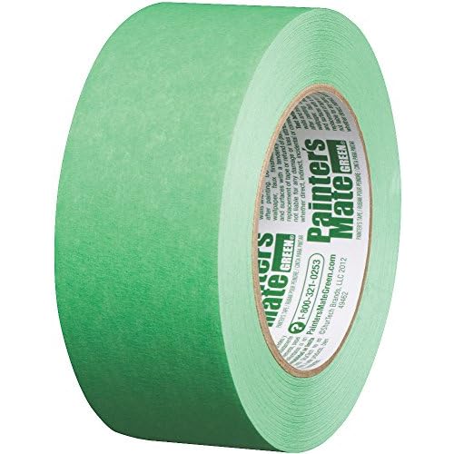 Painter's Mate Green Brand CP 150/8-Day Painter's Tape, Multi-Surface, 48mm x 55m, Green, 1 Roll (103365)