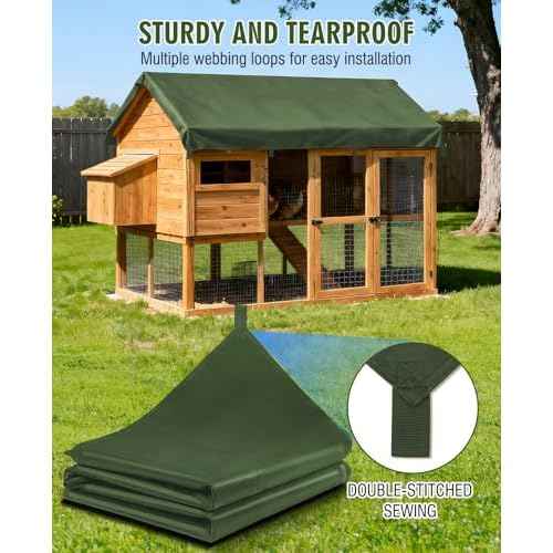 HIRALIY 20 Mil Heavy Duty Waterproof Tarp, 12x15ft Green Tarpaulin with Reinforced Webbing Loops, Multipurpose Oxford Canvas Tarp for Firewood, Roof, Camping, Pool
