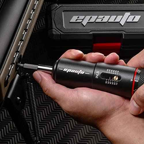 EPAuto Manual Wrench Screwdriver for Firearms | Bike Gears, 10-65 in/Lbs - 10 Bits, Black