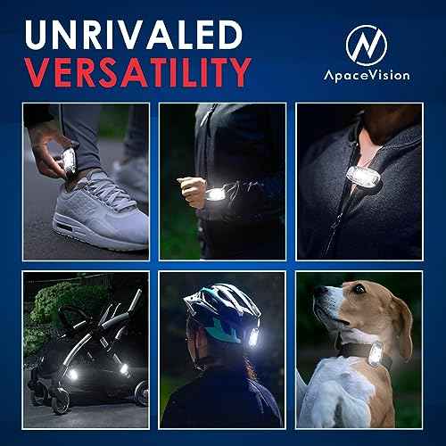 LED Safety Light (2 Pack) - Clip On Strobe/Running Lights for Runners, Dog, Bike, Walking, Boat, Kayak, Stroller and More - High Visibility Accessories for Your Reflective Gear, Bicycle