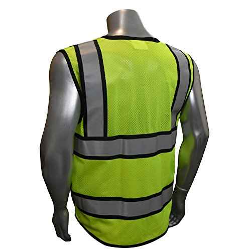 Radians SV65 Heavy Duty Surveyors Safety Vest with Zipper, Large Plan Pocket, Hi-Viz Green or Hi-Viz Orange
