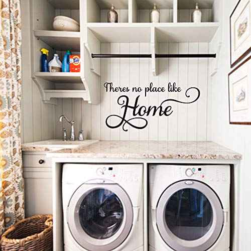 There's no Place Like Home Vinyl Wall Decal Family Love Quotes Wall Sticker for Home Decor