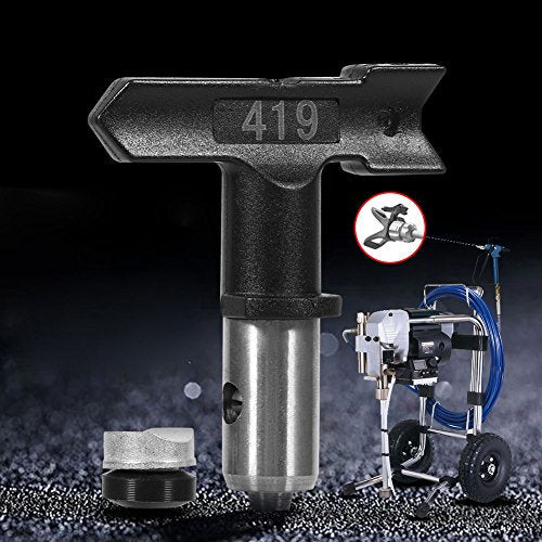 Reversible Airless Paint Sprayer Nozzle Tips Black Airless Spray Gun Tips Reversible Tungsten Steel Paint Sprayer Nozzle Accessoies(419)