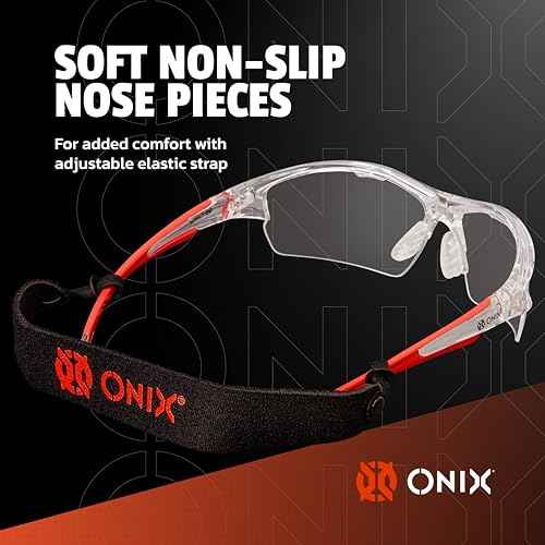 ONIX Pickleball Owl Protective Comfortable Secure Soft and NonSlip Eyewear Modern and Lightweight Design