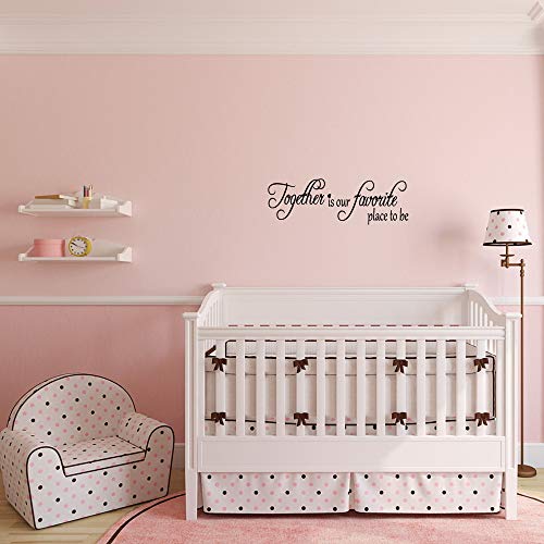 Together is Our Favorite Place to be - Carved Vinyl Separated Letters Family Quotes Home D?cor Wall Decal Living Room Lettering Mural