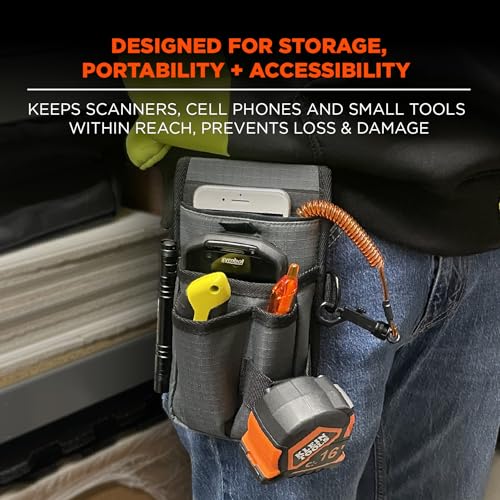 Ergodyne Squids Tool Pouch, Utility Knife Holster, Scanner Device Holder, Cell Phone Pocket