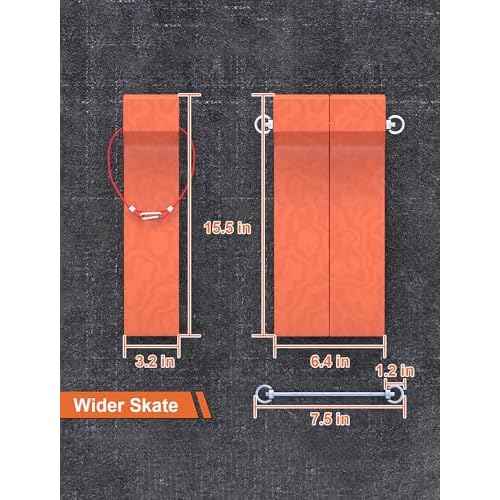 E-SDS 4 Pack Combinable Tire Skates 3.2 in to 6.4 in Width Adjustable Towing Skates 4,000 lb Working Load Tow Truck Skates for Flatbed Tire Skates for Tow Truck Skates Trailer Towing Truck Accessories