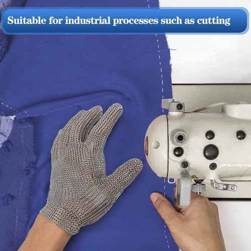 Top grade cut resistant stainless steel mesh chainmail gloves for butchering, protective gloves