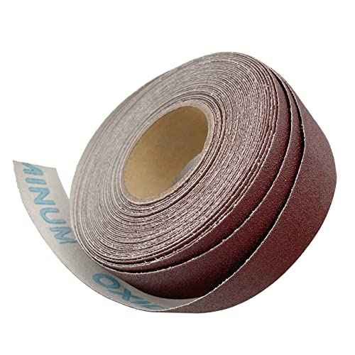 180 Grit Continuous Sandpaper Roll 1" x 26 Feet Emery Cloth Aluminium Oxide Abrasive Sandpaper Roll Drum Sander Sandpaper Rolls for Wood Furniture Finishing Metal Sanding Automotive Polishing